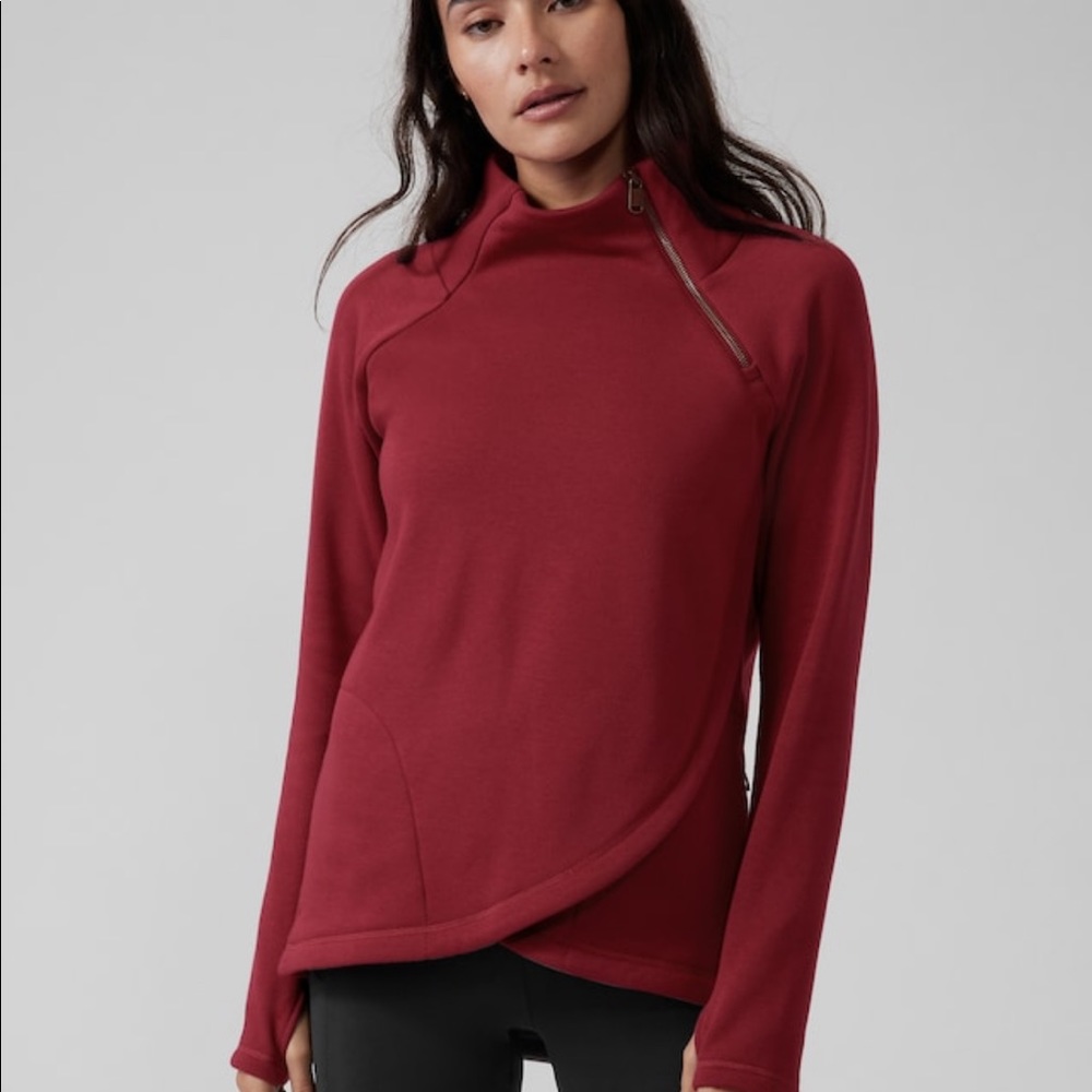 Athleta Cozy Karma Asym Pull-over